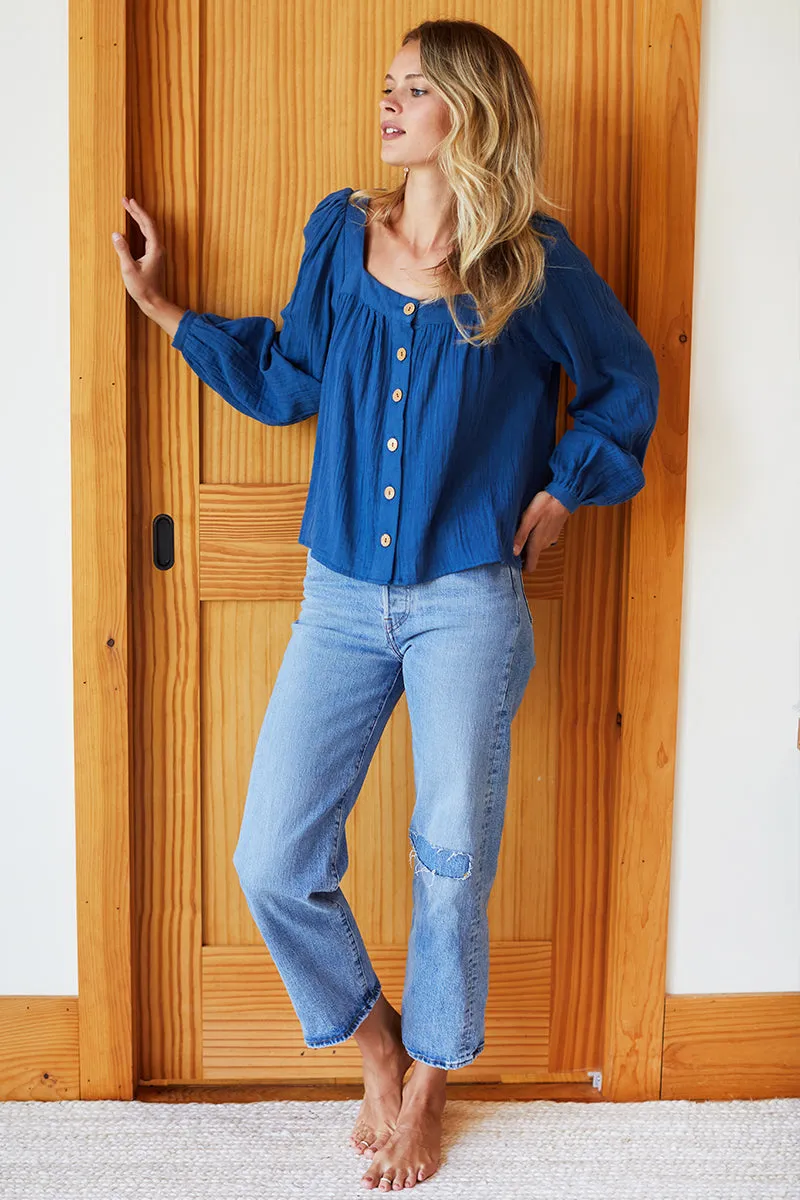 Laurent Blouse - Lapis Organic sold by Emerson Fry product image thumbnail 3