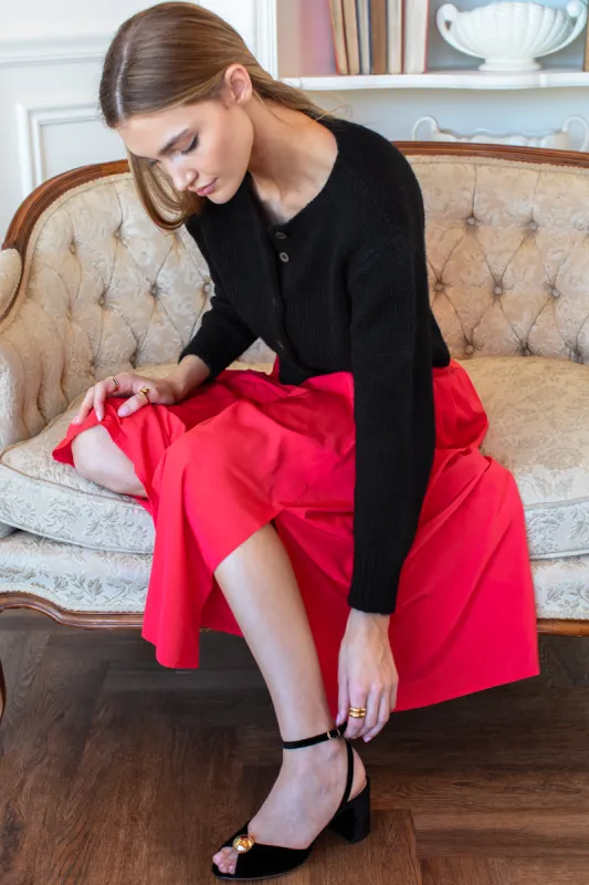 Jewel Heel - Black Velvet sold by Emerson Fry