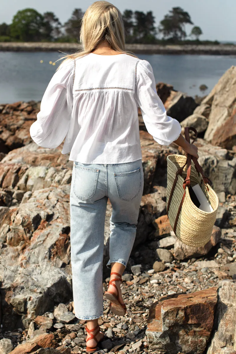 Isla Longsleeve Top 2 - White sold by Emerson Fry product image thumbnail 5
