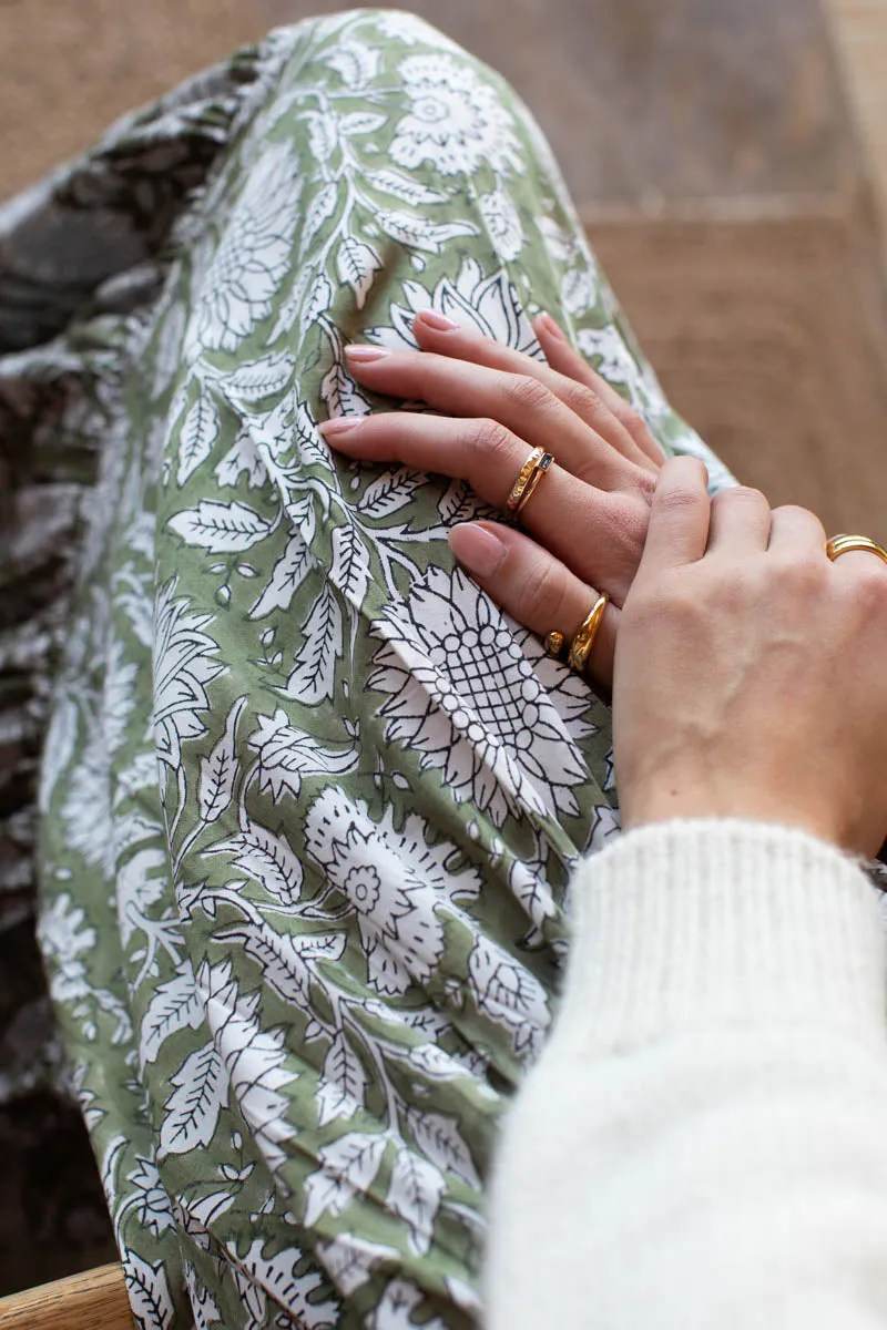 Shirred Skirt - Arles Gothic Olive sold by Emerson Fry product image thumbnail 3