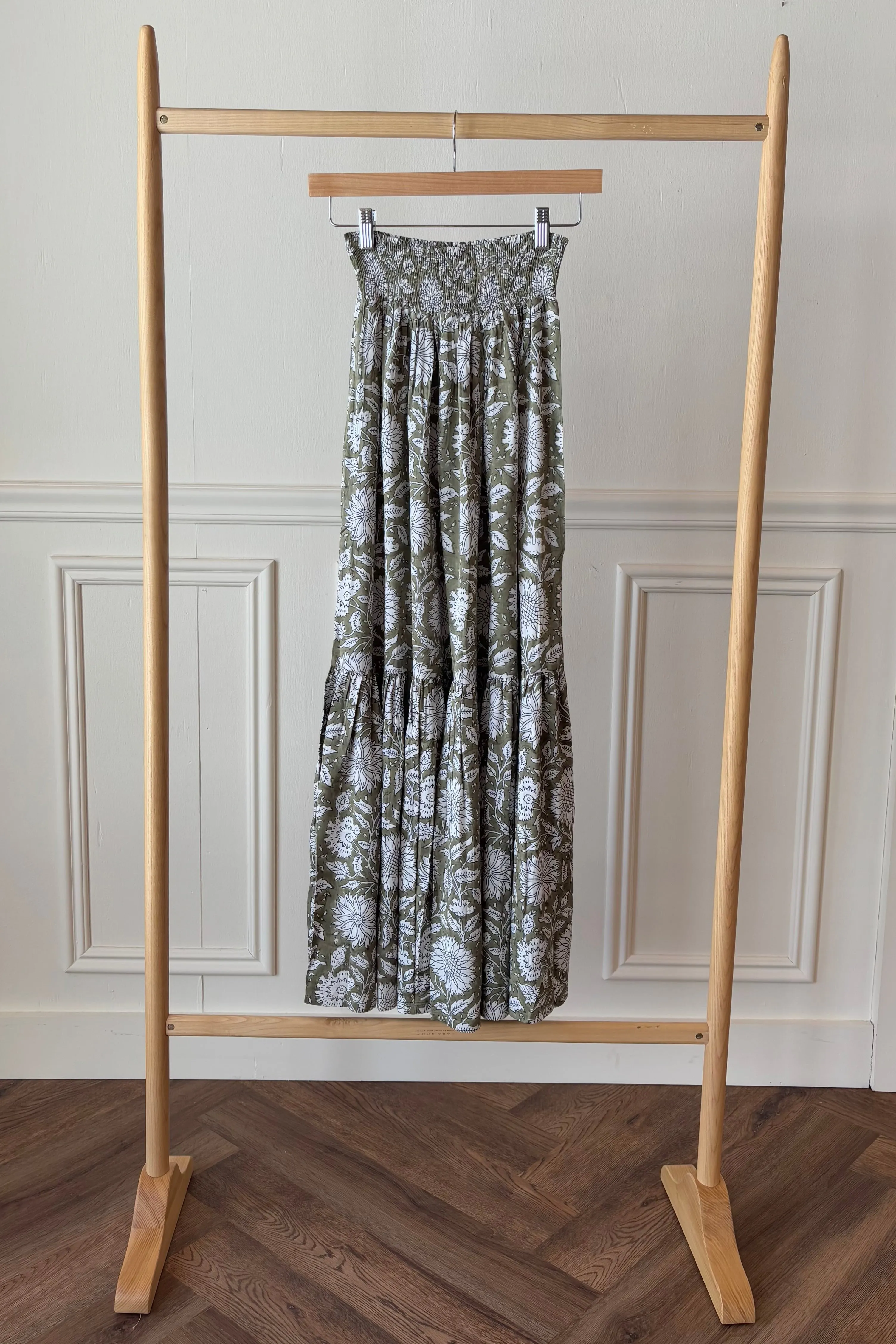 Shirred Skirt - Arles Gothic Olive sold by Emerson Fry product image thumbnail 5