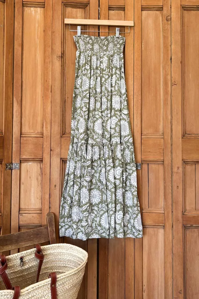 Shirred Skirt - Arles Gothic Olive sold by Emerson Fry product image thumbnail 4