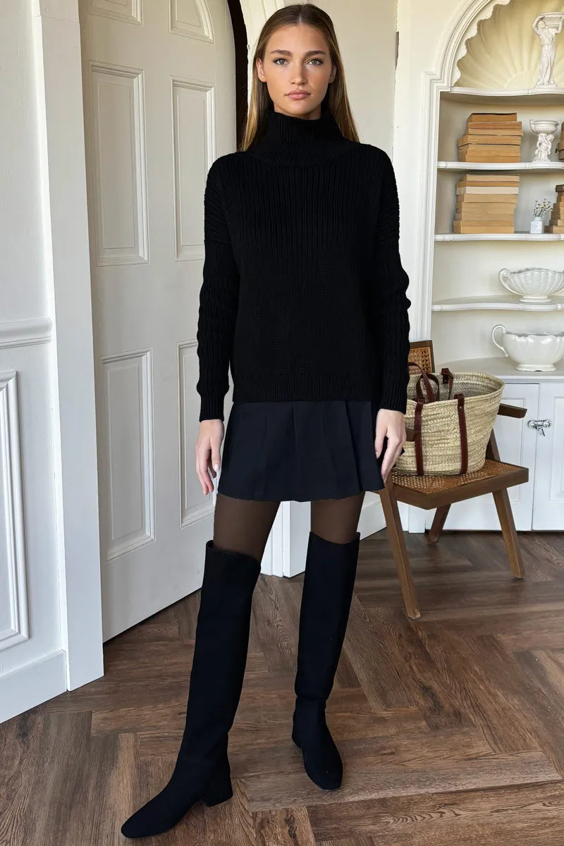 Soft Pleated Mini Skirt - Black Swan sold by Emerson Fry product image thumbnail 2