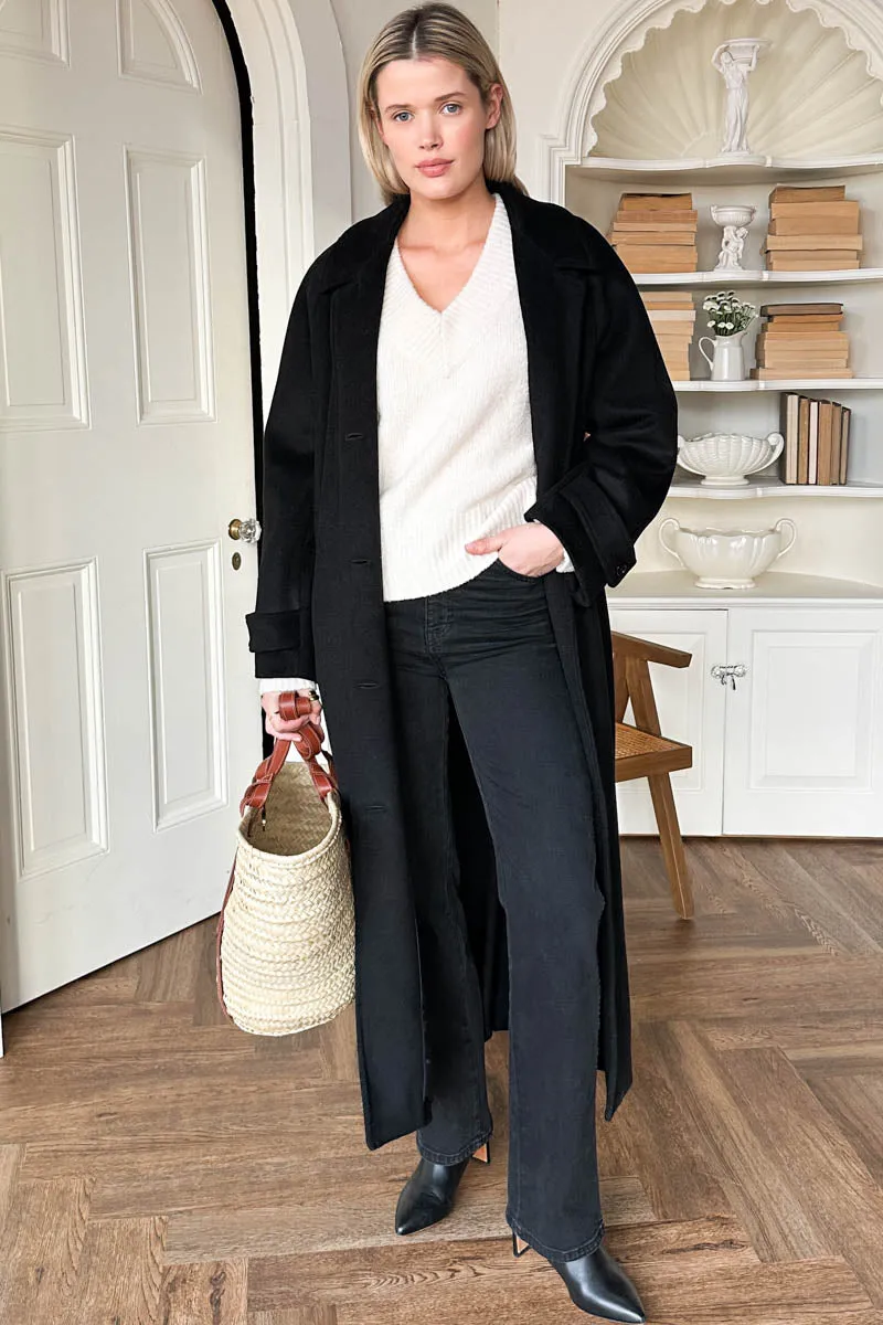 Boxy V Neck Sweater - Birch Wool sold by Emerson Fry product image thumbnail 4