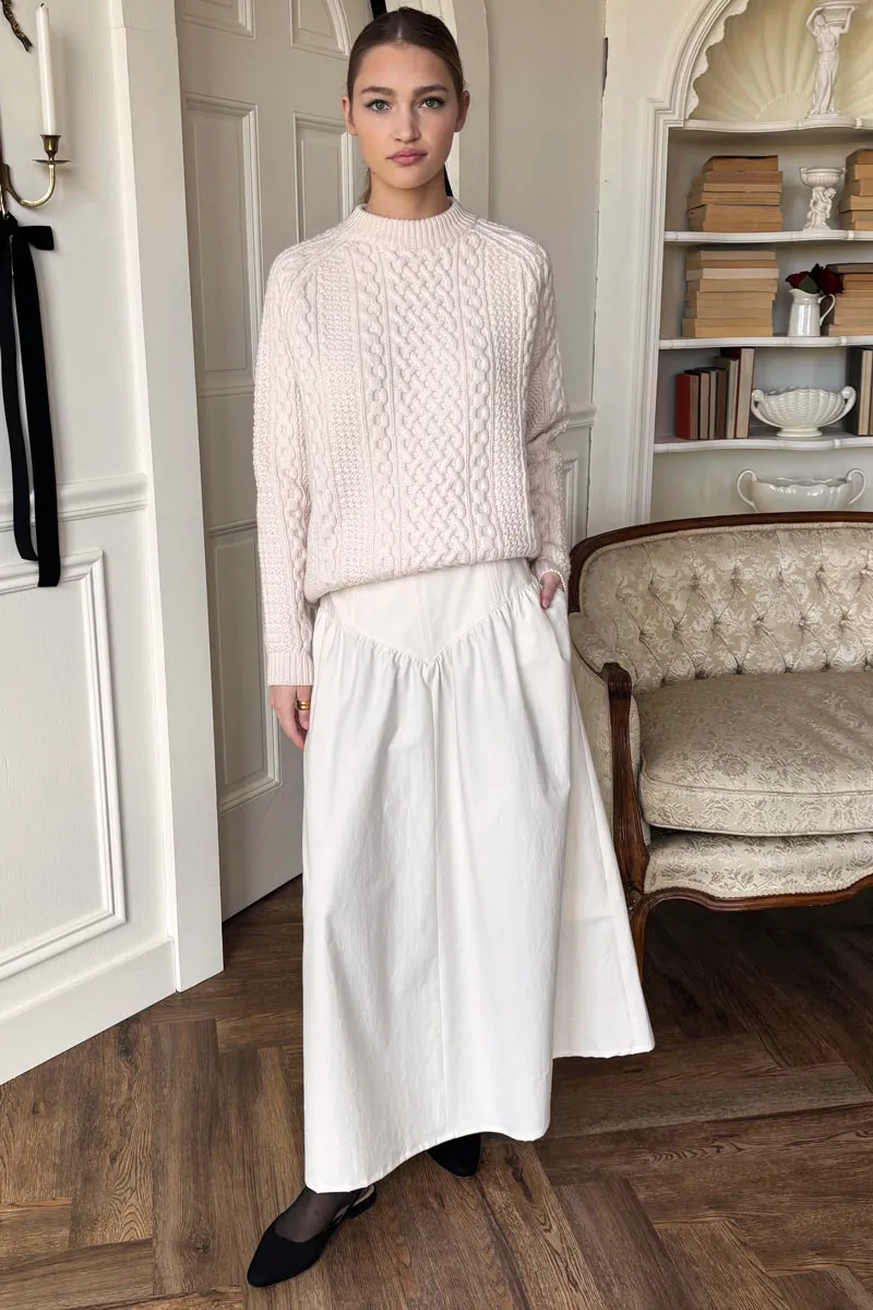 A Line Maxi Skirt - White Swan sold by Emerson Fry product image thumbnail 2