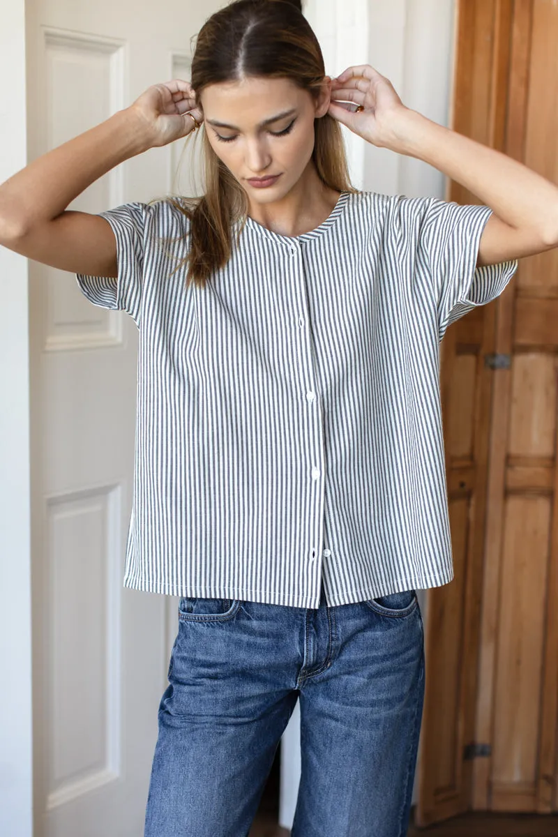 India Buttondown Shirt - Newburyport Stripe sold by Emerson Fry