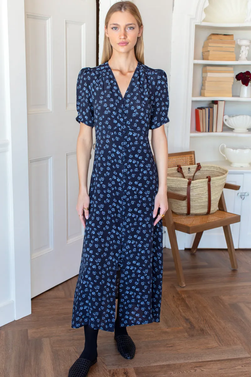 Lucyia Antique Dress - Bea Flowers Midnight sold by Emerson Fry