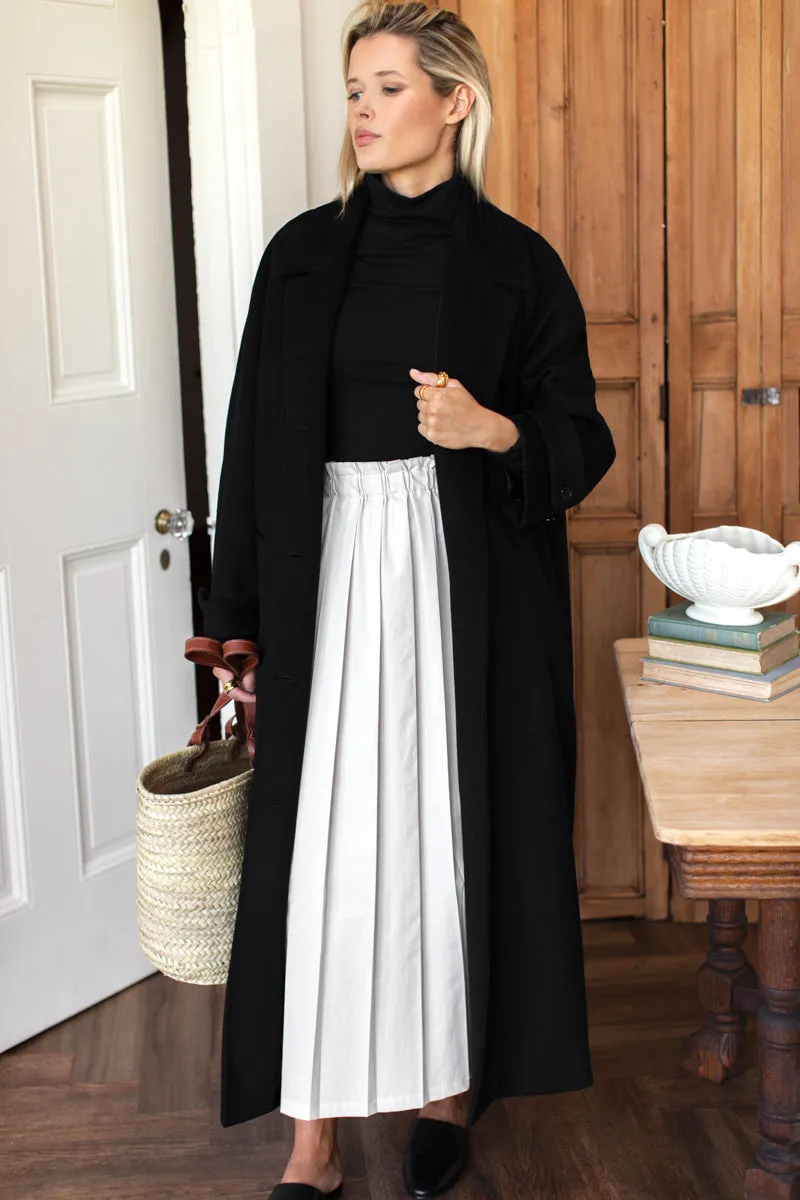 Soft Pleated Maxi Skirt - White Swan sold by Emerson Fry product image thumbnail 4