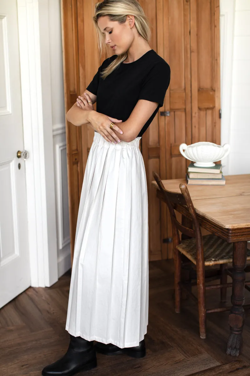Soft Pleated Maxi Skirt - White Swan sold by Emerson Fry product image thumbnail 5