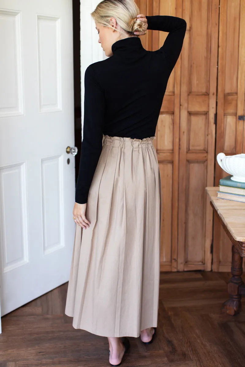 Soft Pleated Maxi Skirt - Umber sold by Emerson Fry product image thumbnail 3