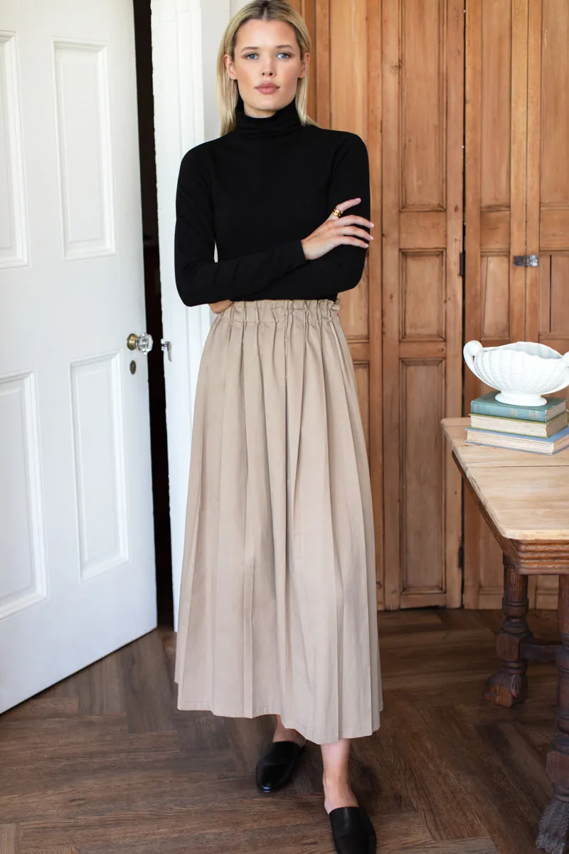 Soft Pleated Maxi Skirt - Umber sold by Emerson Fry product image thumbnail 2