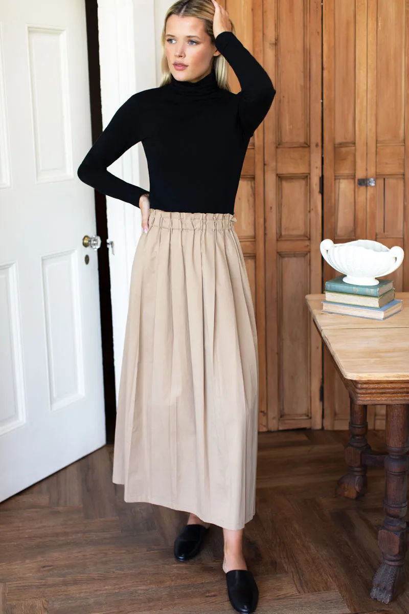 Soft Pleated Maxi Skirt - Umber sold by Emerson Fry product image thumbnail 5