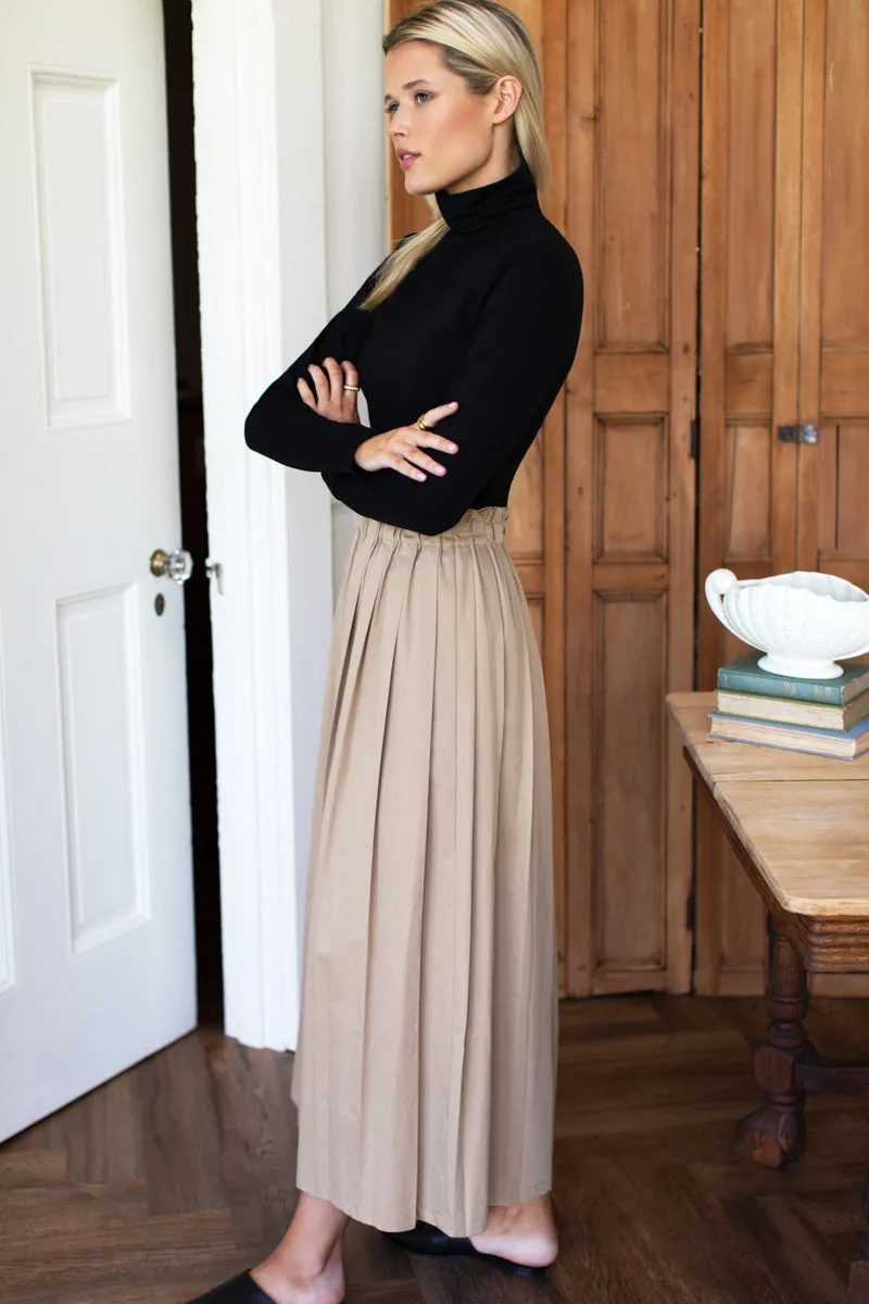 Soft Pleated Maxi Skirt - Umber sold by Emerson Fry product image thumbnail 4