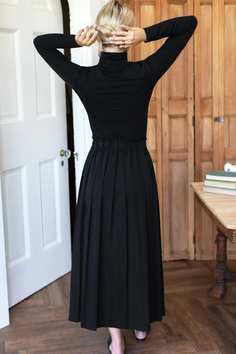 Soft Pleated Maxi Skirt - Black Swan sold by Emerson Fry product image thumbnail 3