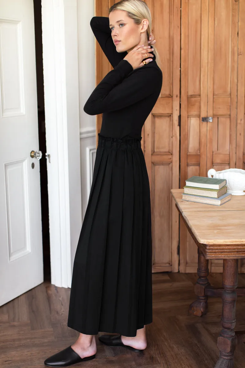 Soft Pleated Maxi Skirt - Black Swan sold by Emerson Fry product image thumbnail 2