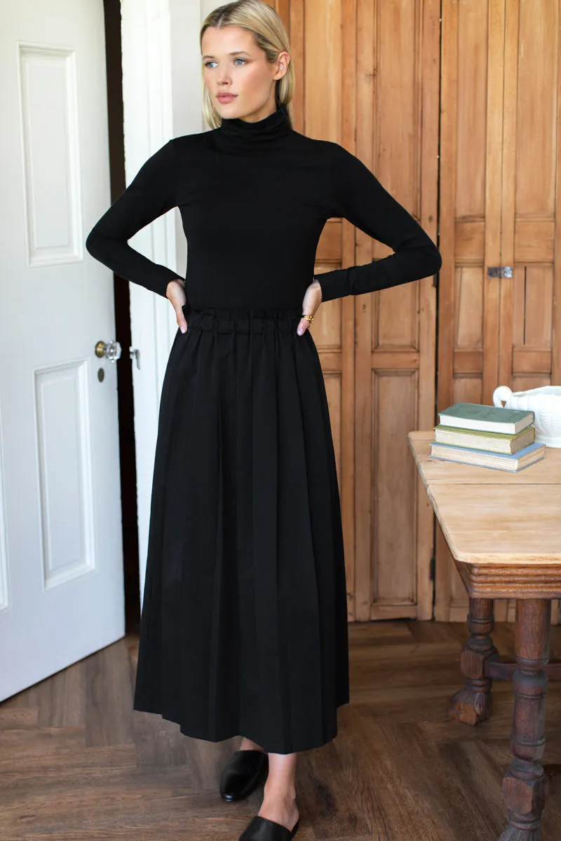 Soft Pleated Maxi Skirt - Black Swan sold by Emerson Fry product image thumbnail 4