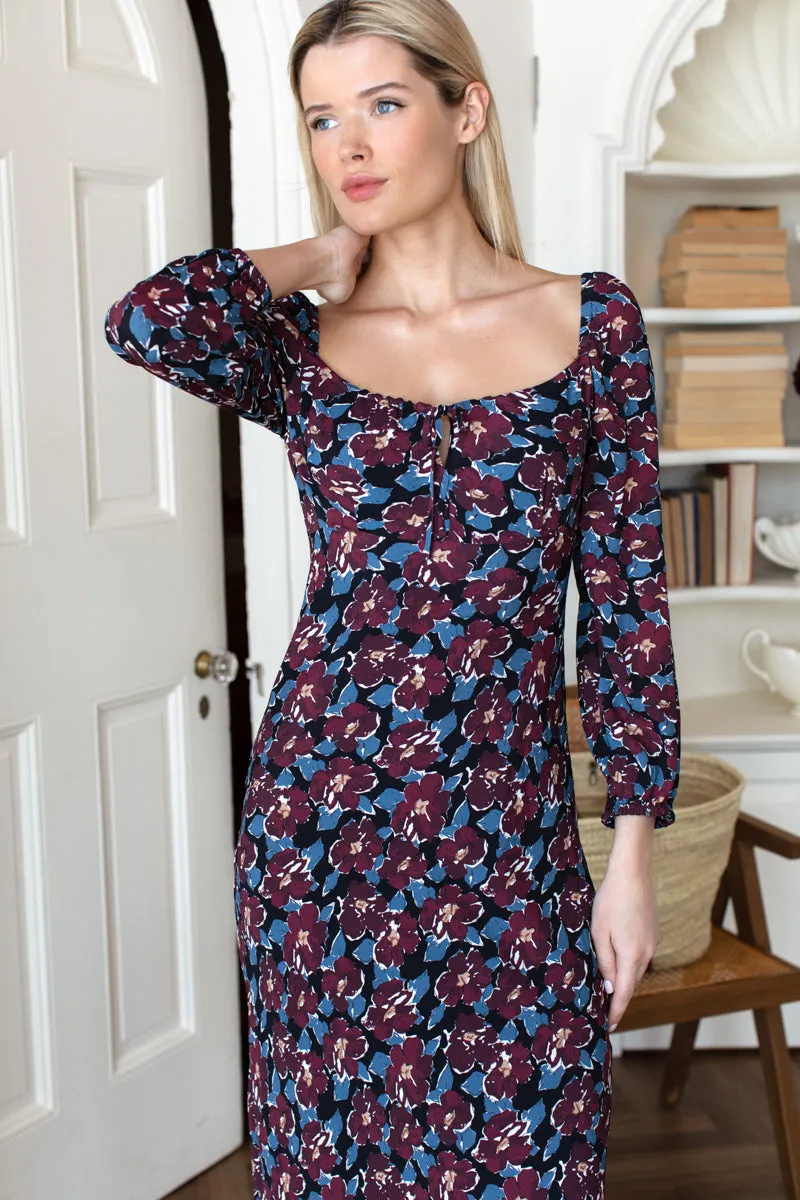 Franny Bias Dress 2 - Wilders Flowers Merlot sold by Emerson Fry product image thumbnail 2
