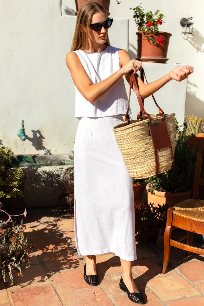 Studio Skirt - Ivory Linen sold by Emerson Fry product image thumbnail 2