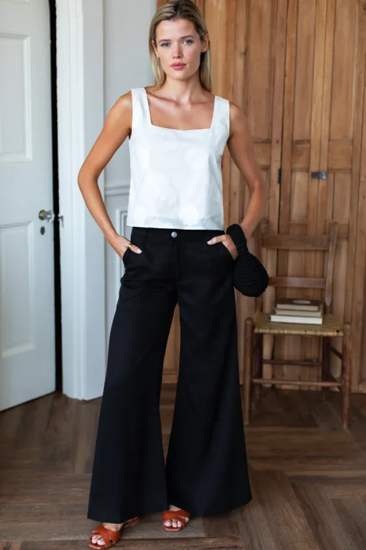 Tulip Trouser - Black Tencel sold by Emerson Fry