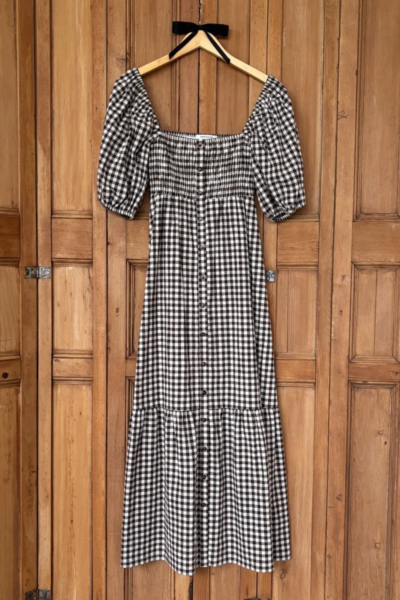 Santiago 4 Maxi Dress - Cocoa Gingham sold by Emerson Fry product image thumbnail 3