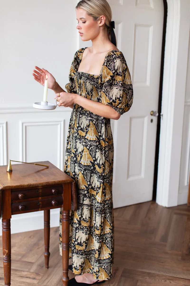 Santiago 4 Maxi Dress - Story Print Linen sold by Emerson Fry product image thumbnail 2