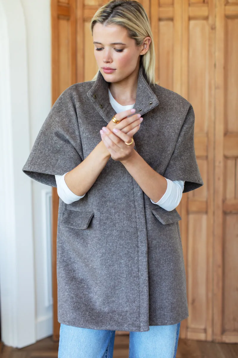 Layering Jacket - Dark Truffle Wool sold by Emerson Fry product image thumbnail 3