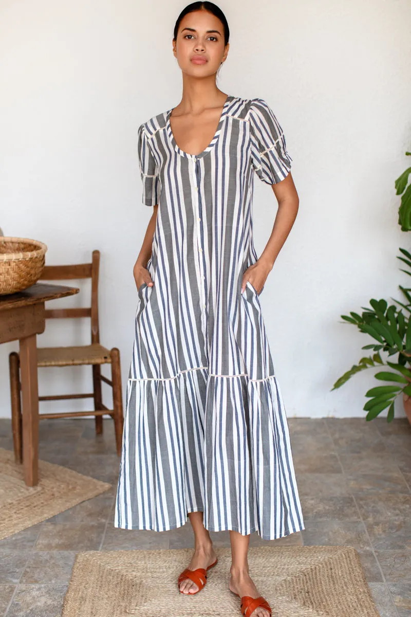 Lantern Dress - Handloom Stripes sold by Emerson Fry product image thumbnail 3
