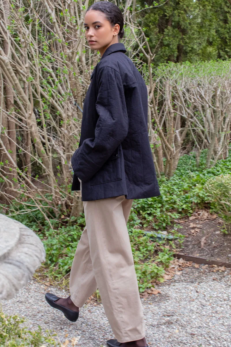 Quilted Barn Coat - Jet Black Organic sold by Emerson Fry product image thumbnail 5