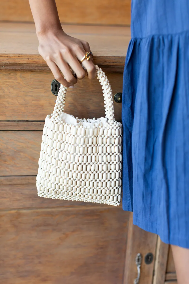 Wood Bead Bag - Cloud sold by Emerson Fry product image thumbnail 2