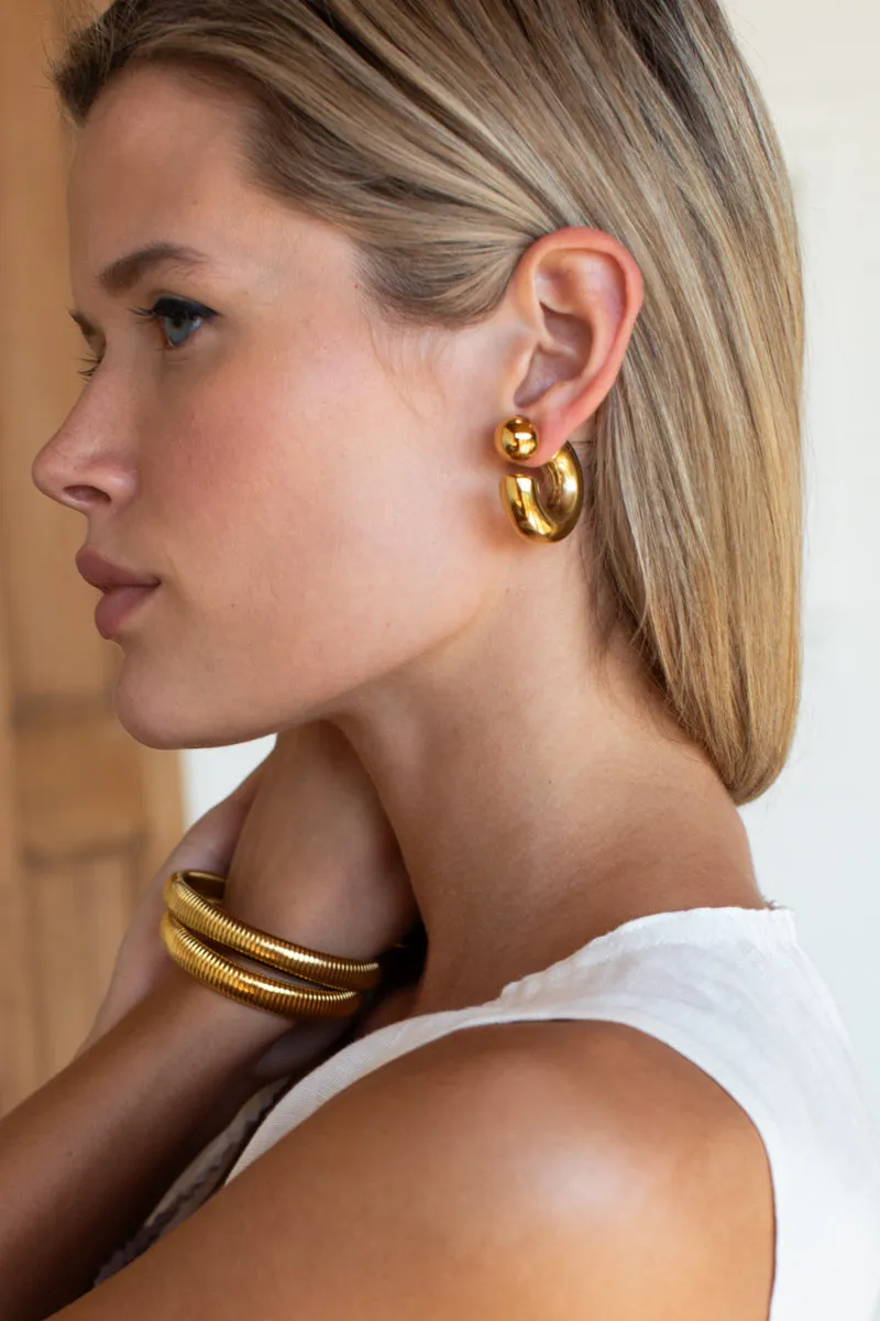 Puffy Hoop Earrings sold by Emerson Fry product image thumbnail 2