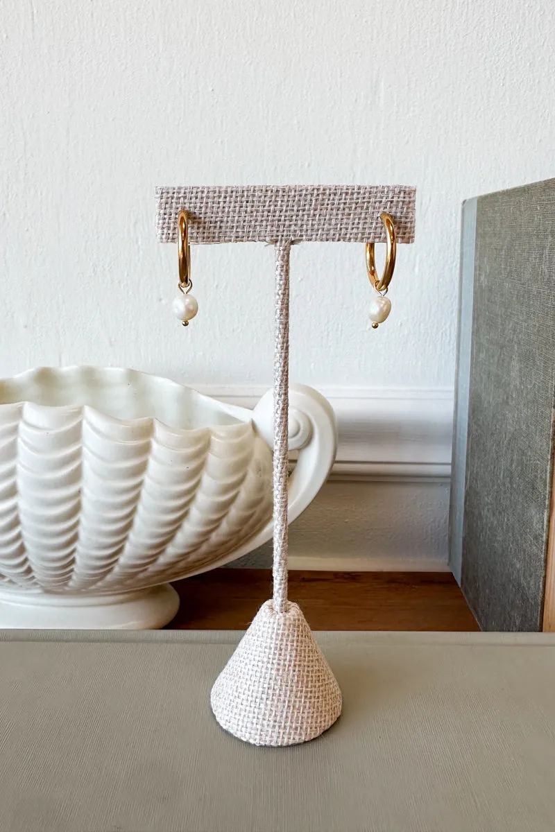 Pearl Hoop Earring sold by Emerson Fry product image thumbnail 3