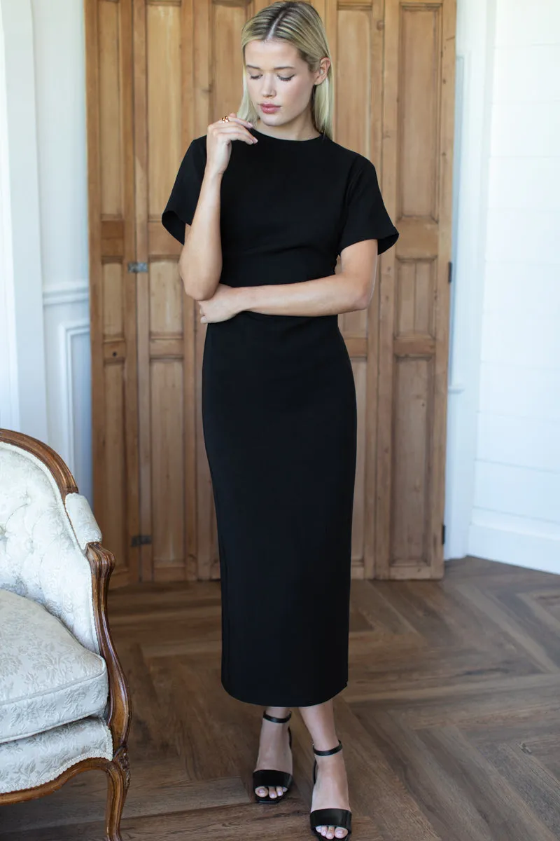 Dolman Ruched Dress - Black Swan sold by Emerson Fry product image thumbnail 3