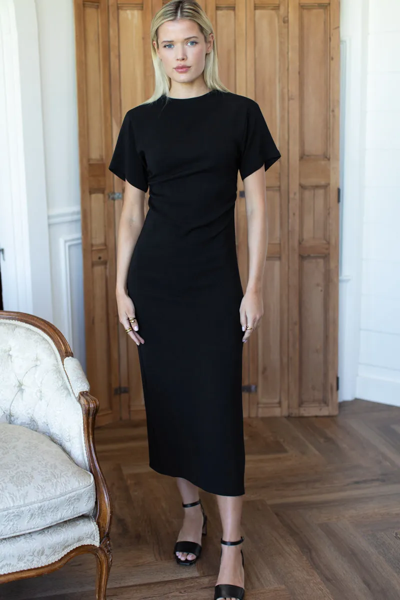 Dolman Ruched Dress - Black Swan sold by Emerson Fry product image thumbnail 5