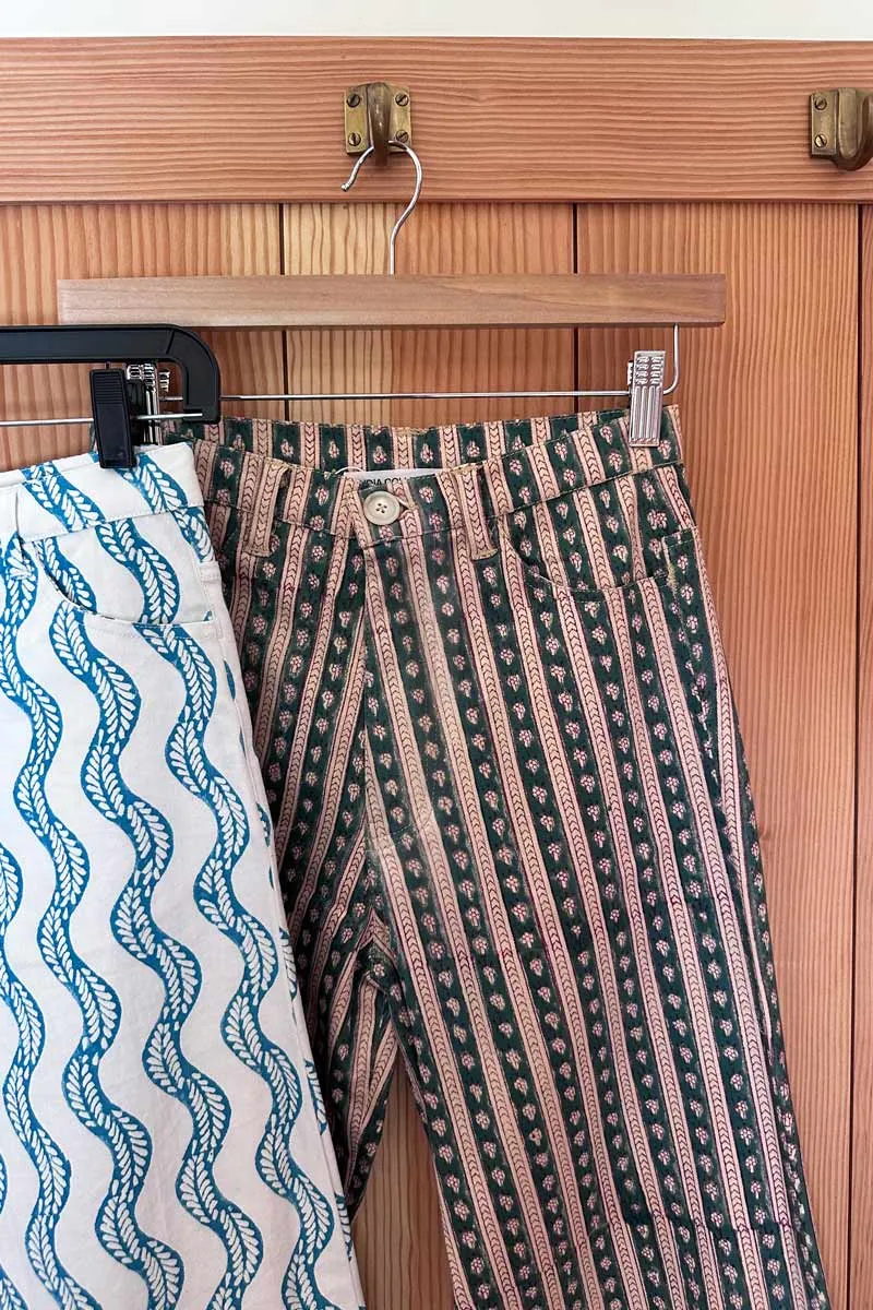 Everyday Pant - Vintage Floral Stripe Pine sold by Emerson Fry product image thumbnail 5