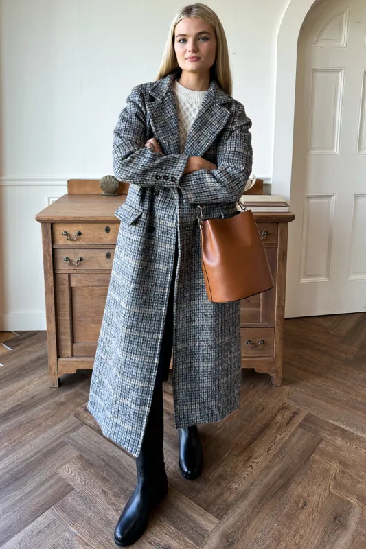 Emerson Layering Maxi Coat - Wooly Mohair Plaid made by Emerson Fry