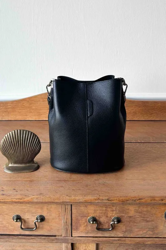 Italian Bucket Bag - Black made by Emerson Fry