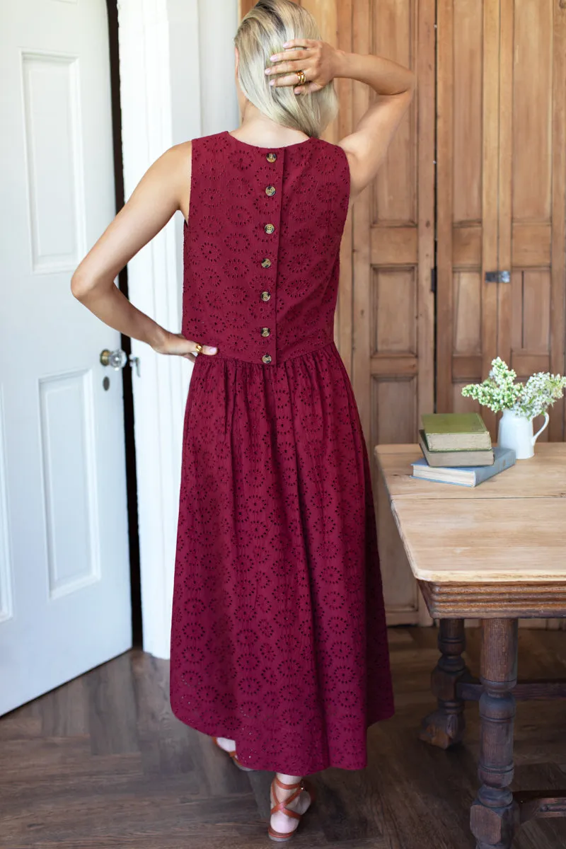 Wide Hem Skirt - Rouge Eyelet sold by Emerson Fry product image thumbnail 4