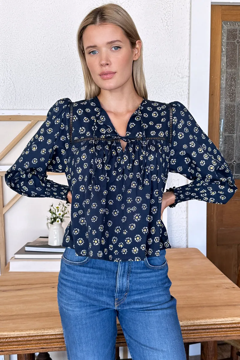Isla Longsleeve Top 2 - Maritime Daisy Organic sold by Emerson Fry product image thumbnail 3