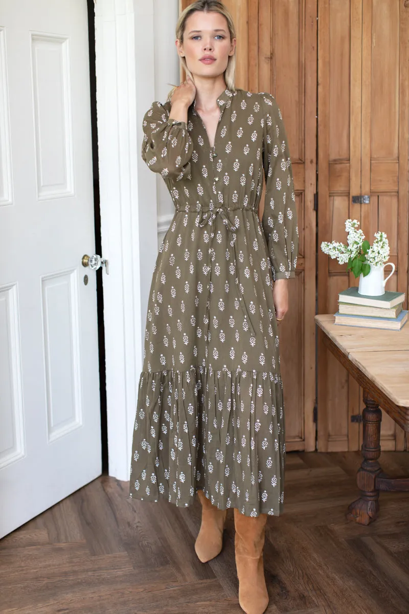 Frances 3 Dress - Marguerite 2 Gothic Olive Organic sold by Emerson Fry product image thumbnail 3