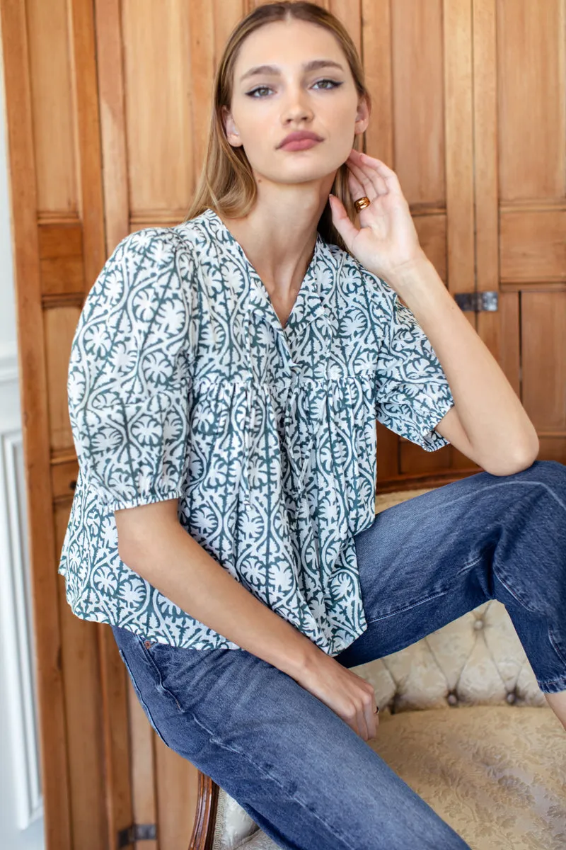 Puff Isla Top - Etoile Vine Forest Organic sold by Emerson Fry product image thumbnail 5