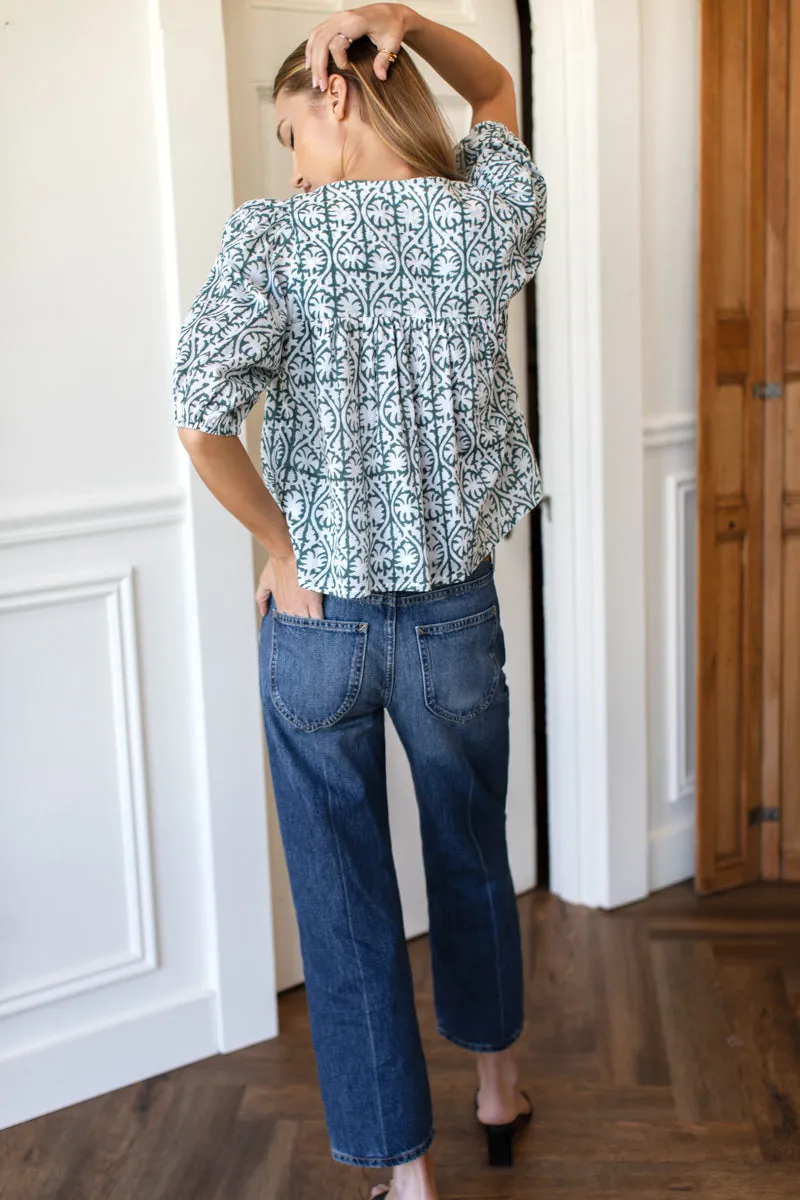 Puff Isla Top - Etoile Vine Forest Organic sold by Emerson Fry product image thumbnail 4