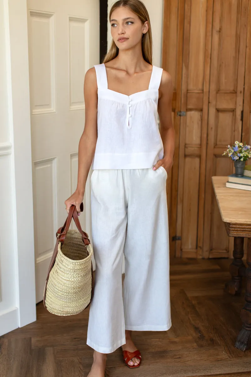Pull On Pocket Pant - Ivory Linen sold by Emerson Fry product image thumbnail 2