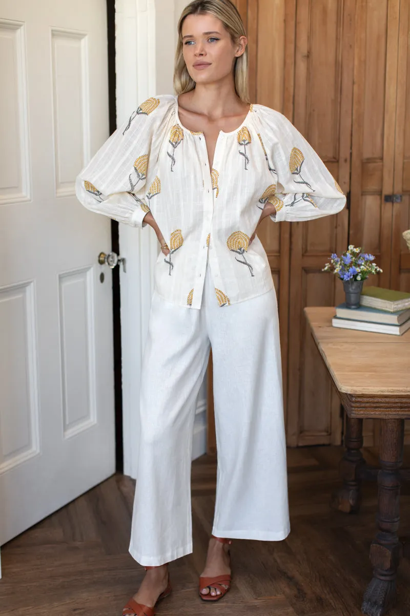 Pull On Pocket Pant - Ivory Linen sold by Emerson Fry product image thumbnail 4