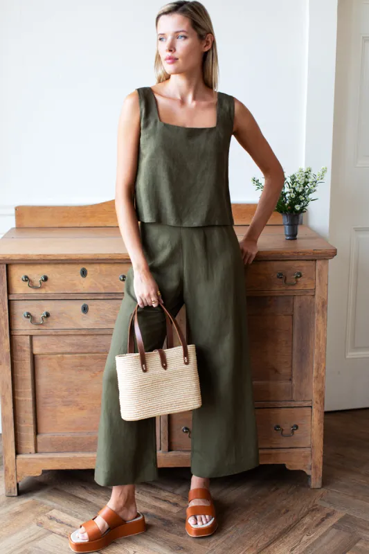 Roma Pant - Martini Olive made by Emerson Fry