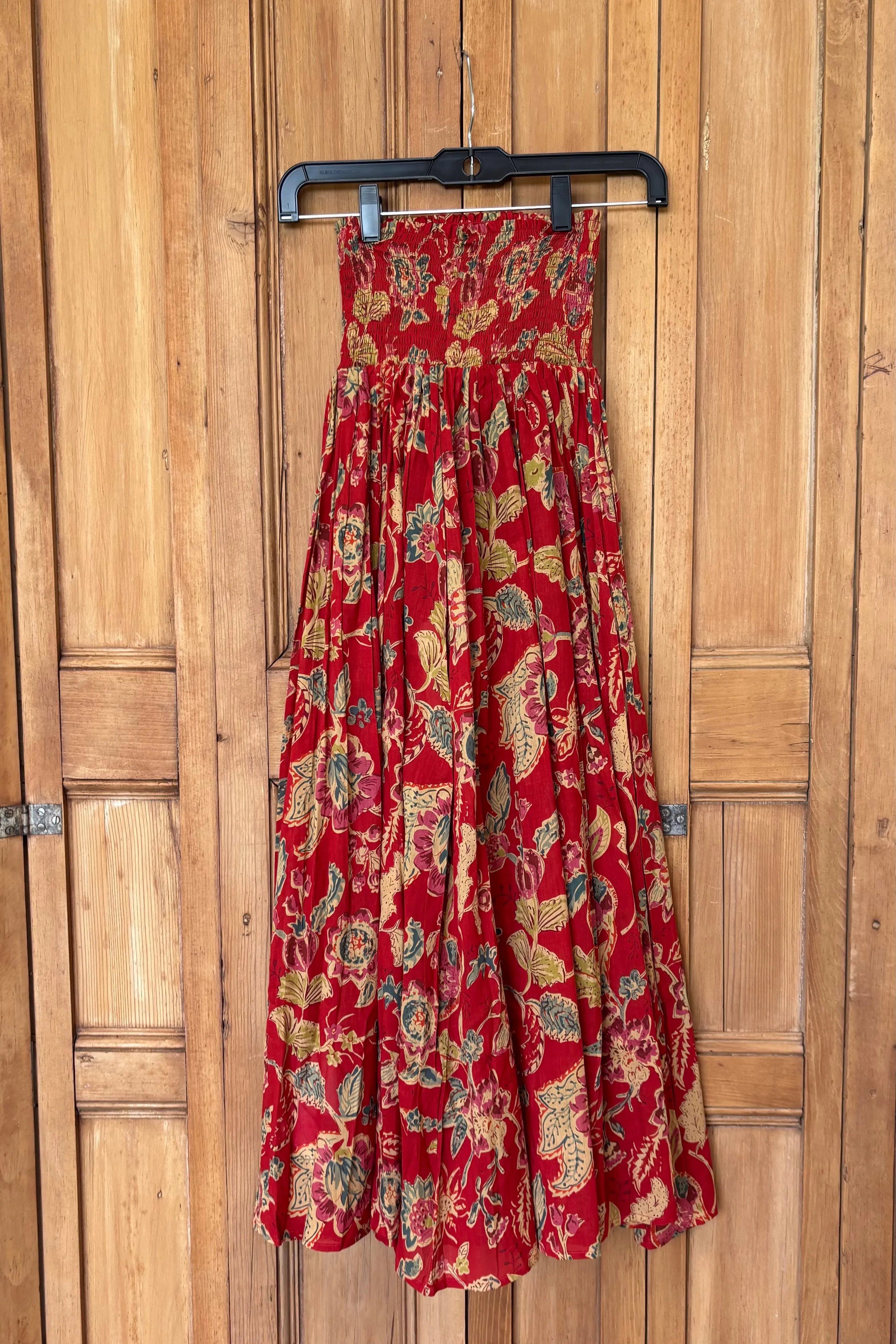 Smocked Maxi Skirt - Pompeian Blooms Organic sold by Emerson Fry product image thumbnail 5