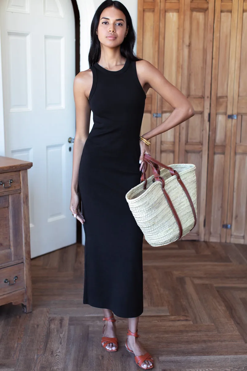 Racerback Tank Maxi Dress - Onyx Rib sold by Emerson Fry