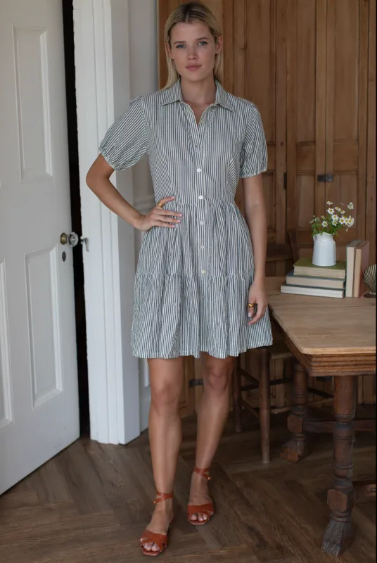 Marin Dress - Newburyport Stripe made by Emerson Fry