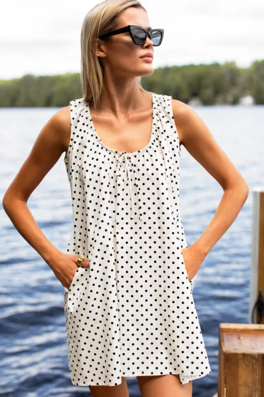 Atelier Scoop Dress - Ivory Dot made by Emerson Fry