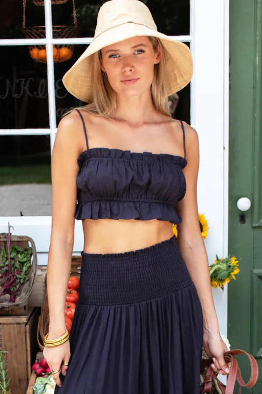 Vacation Top - Midnight Linen made by Emerson Fry