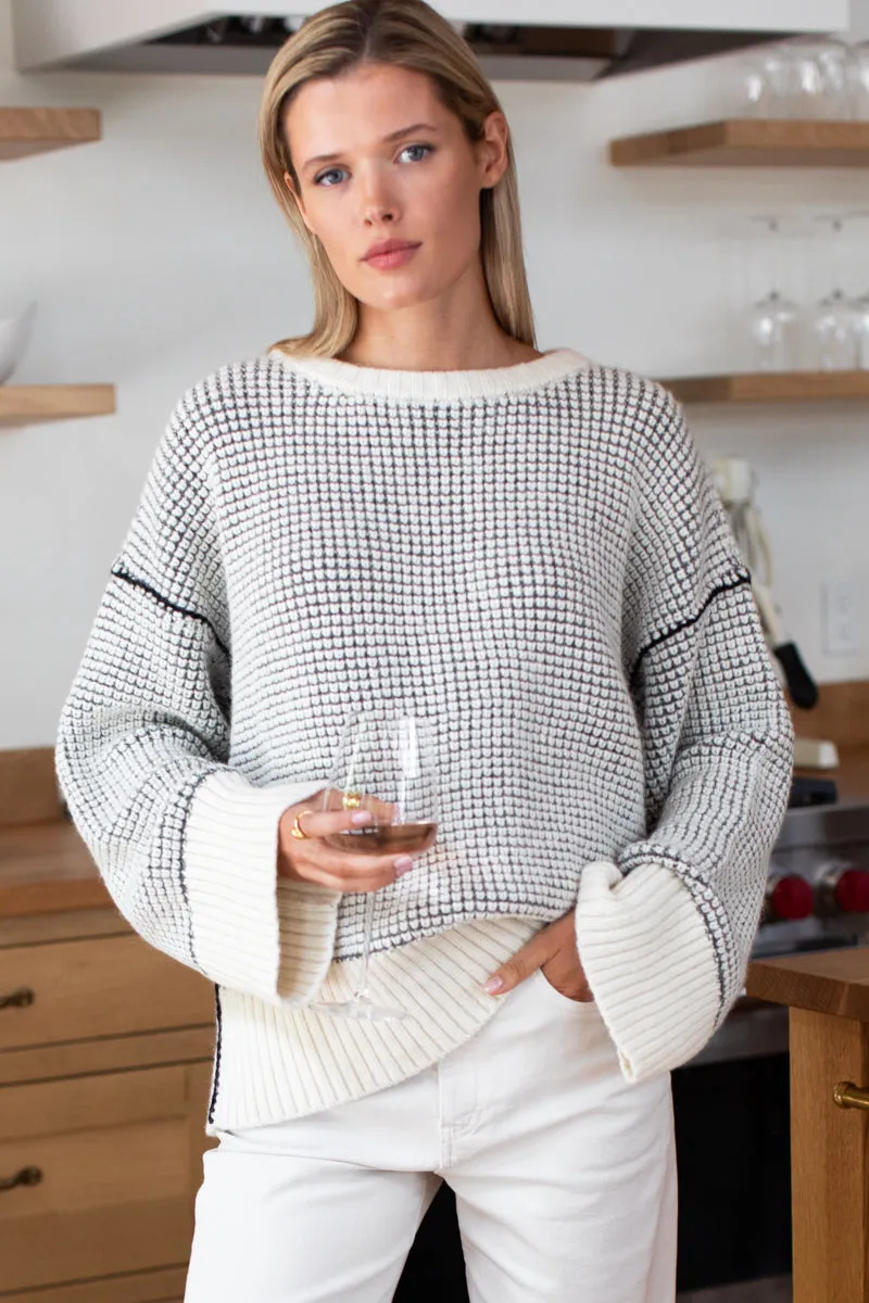 Celeste Sweater - Ivory Melange sold by Emerson Fry
